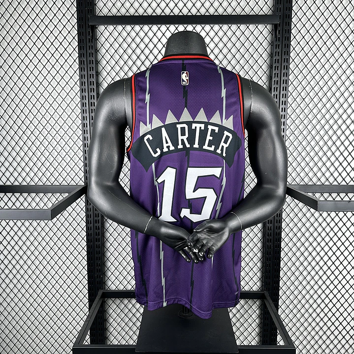 Camisa NBA Toronto Raptors Retrô Roxa - Carter Nº15 4