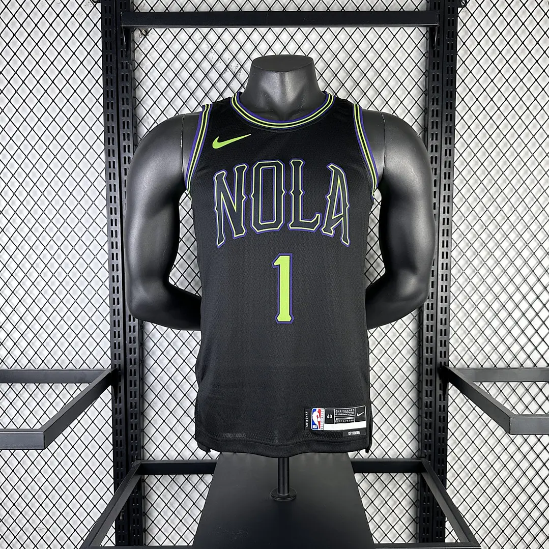 Camisa NBA New Orleans Pelicans Edição Cidade - Williams Nº1 4