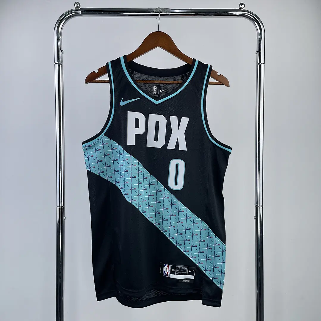Camisa NBA Portland Trail Blazers Edição Cidade - Lillard Nº0 1