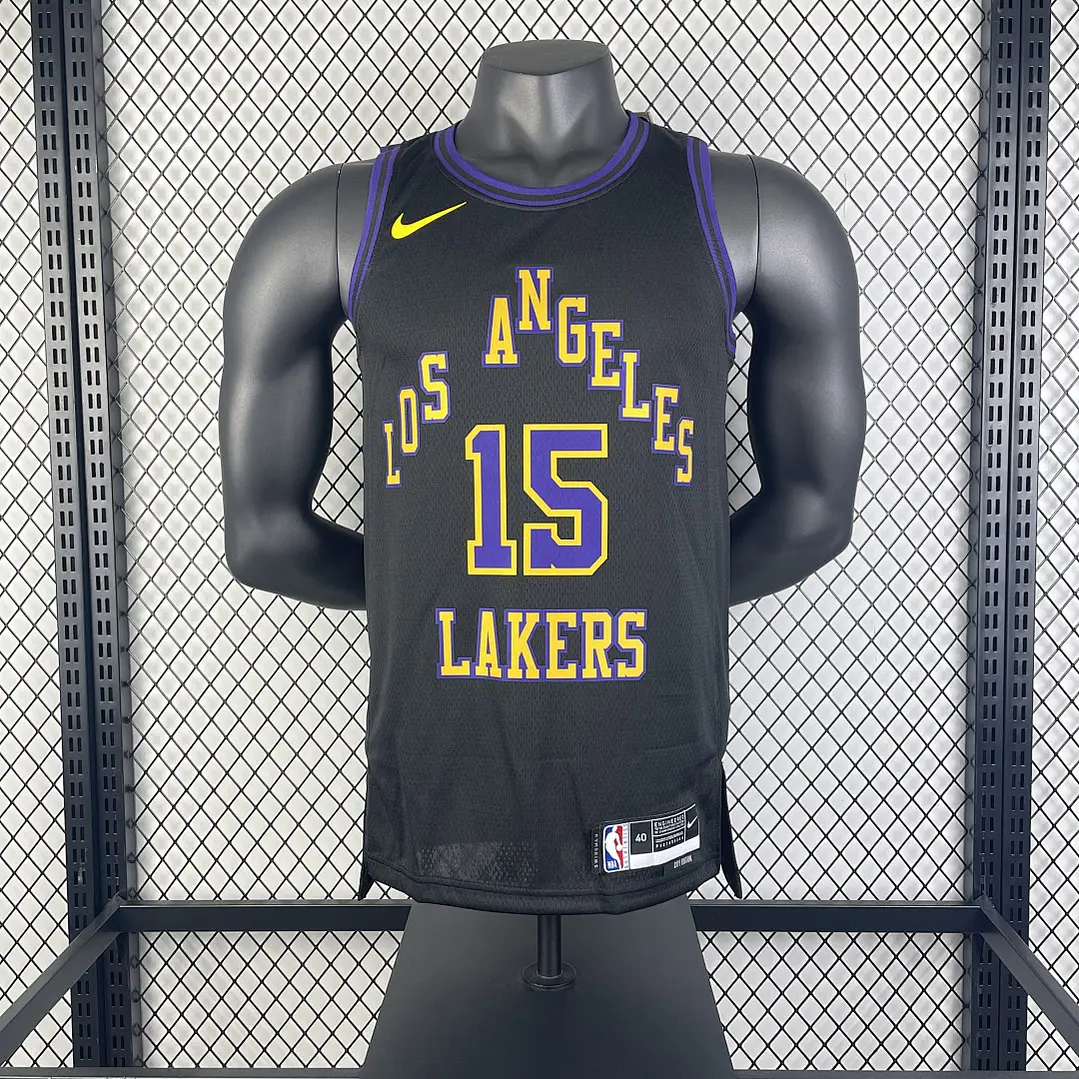 Camisa NBA Los Angeles Lakers Edição Cidade - Nº15 3