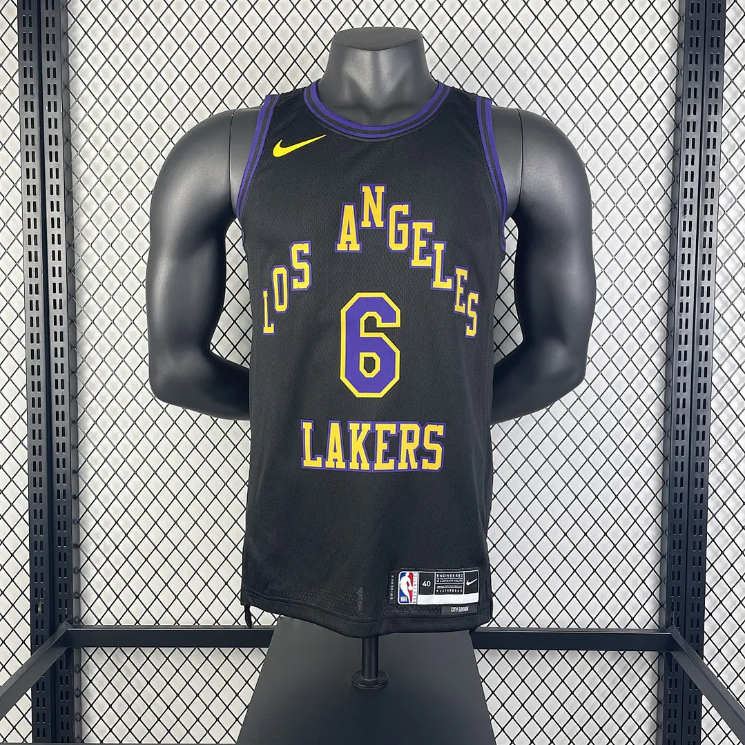 Camisa NBA Los Angeles Lakers Edição Cidade - LeBron James Nº6 3