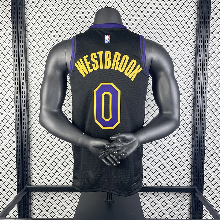 Camisa NBA Los Angeles Lakers Edição Cidade - Westbrook Nº0 2