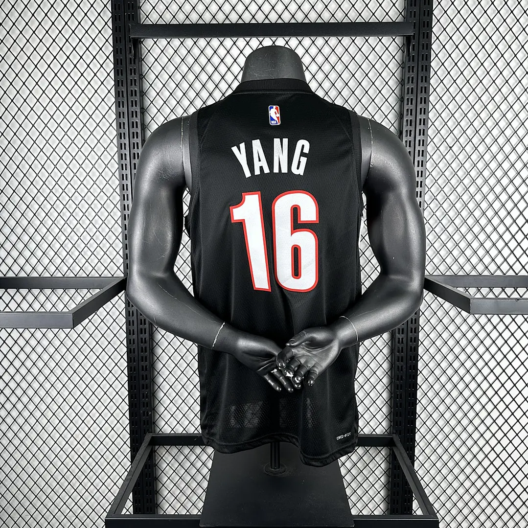 Camisa NBA Portland Trail Blazers Fora Preta - Lillard Nº0 3