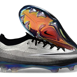 Chuteira Nike Air Zoom Mercurial Vapor 17 Elite FG - Preto e Cinza