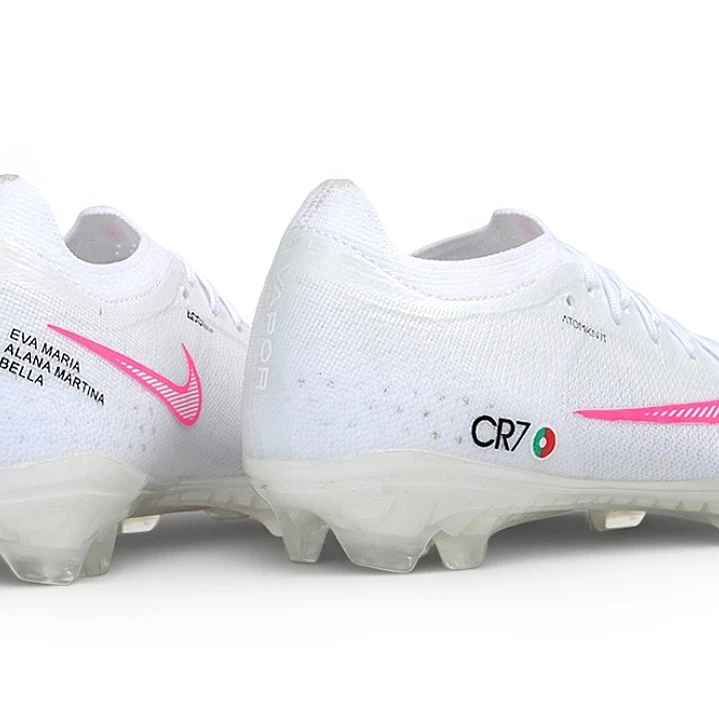 Chuteira Nike Mercurial Vapor 17 Elite SE FG - Branco e Rosa CR7 5