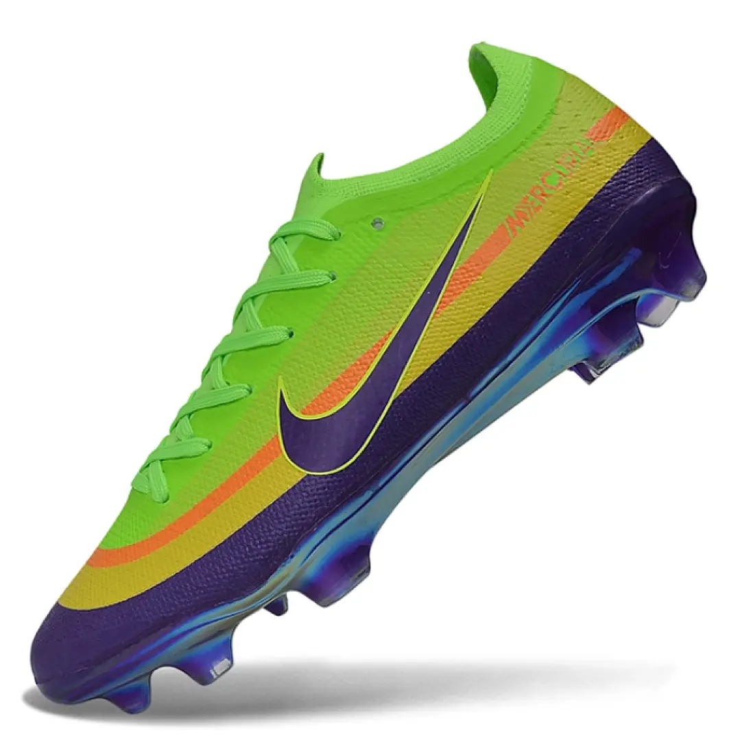 Chuteira Nike Air Zoom Mercurial Superfly XI Elite FG - Azul, Amarelo e Verde 3
