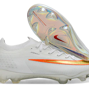 Chuteira Nike Air Zoom Mercurial Vapor 17 Elite FG - Vermelho e Dourado