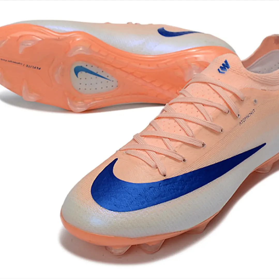 Chuteira Nike Mercurial Vapor 17 Elite FG - Laranja, Branco e Azul 4