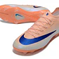 Chuteira Nike Mercurial Vapor 17 Elite FG - Laranja, Branco e Azul - Thumbnail 4