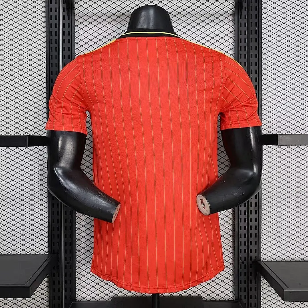 Camisa Bélgica 2026 Vermelha Retrô - Versão Jogador 3