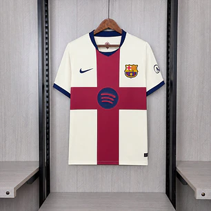 Camiseta FC Barcelona 26/27 Cuarta Equipación - Crema y Grana