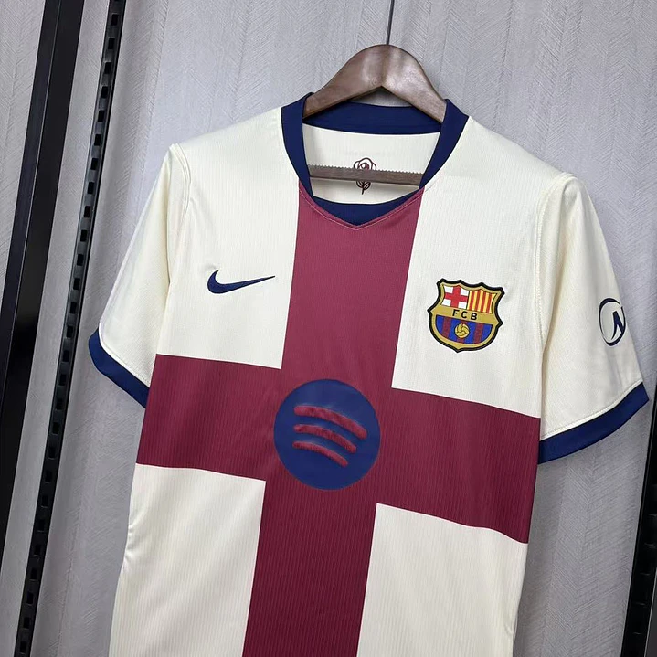 Camiseta FC Barcelona 26/27 Cuarta Equipación - Crema y Grana 5