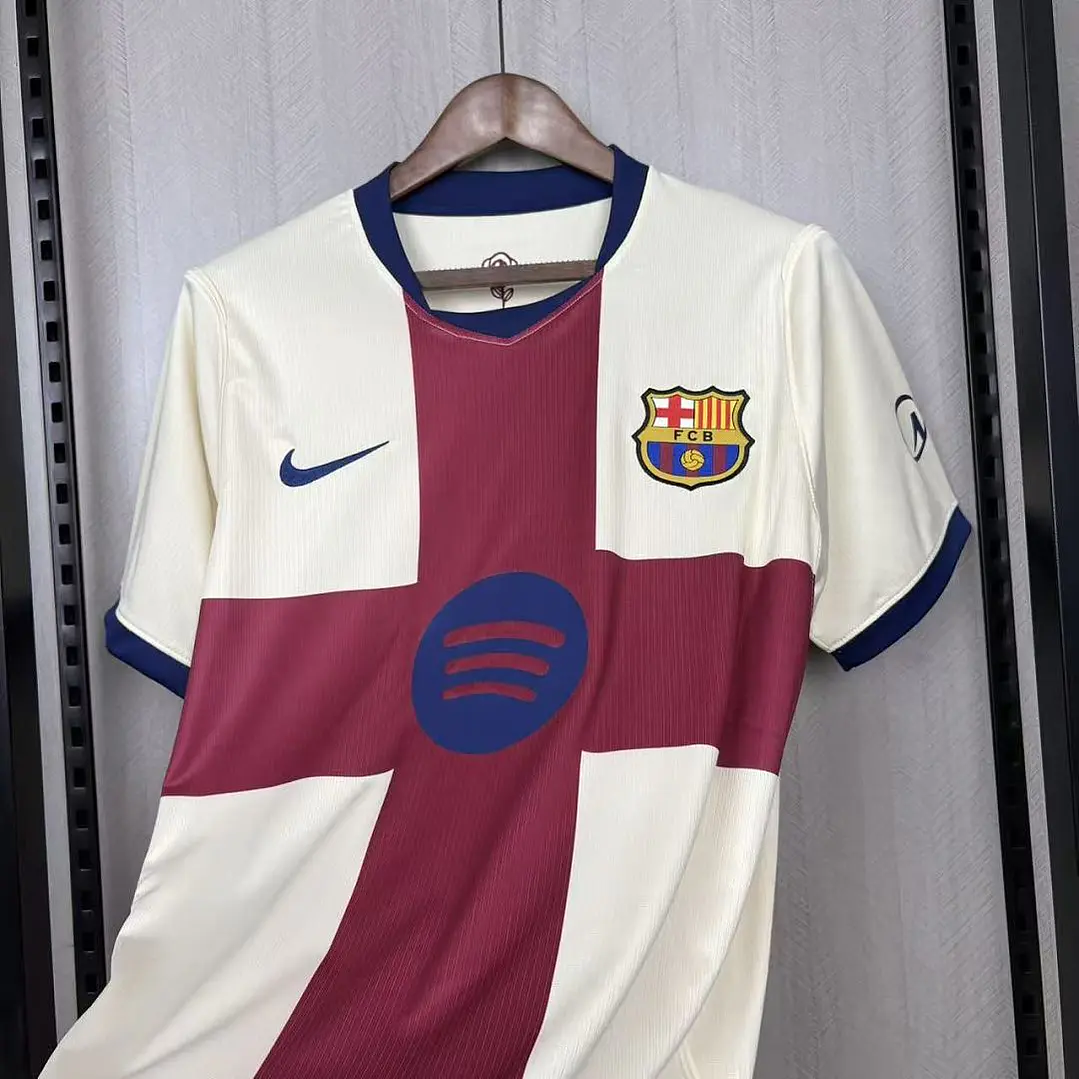 Camiseta FC Barcelona 26/27 Cuarta Equipación - Crema y Grana 6