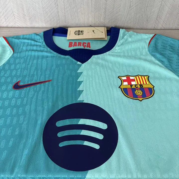 Camiseta FC Barcelona 26/27 Tercera Equipación Versión Jugador - Verde Agua 6