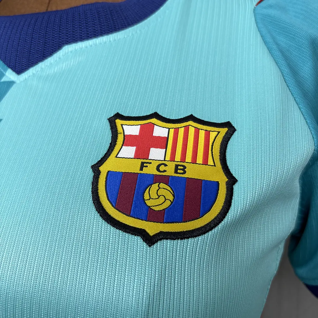 Camiseta FC Barcelona 26/27 Tercera Equipación Mujer - Verde Agua 3