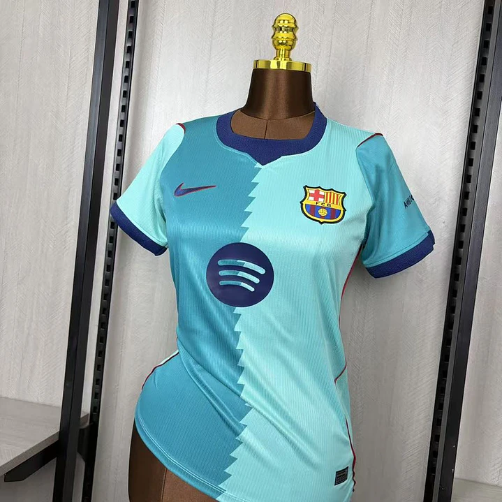 Camiseta FC Barcelona 26/27 Tercera Equipación Mujer - Verde Agua 5