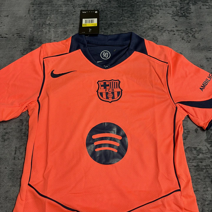 Conjunto Infantil FC Barcelona 25/26 Tercera Equipación - Naranja 7