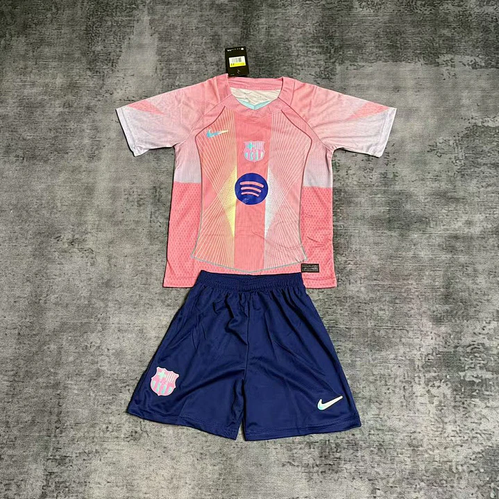 Conjunto Infantil FC Barcelona 25/26 - Rosa Edición Especial 1