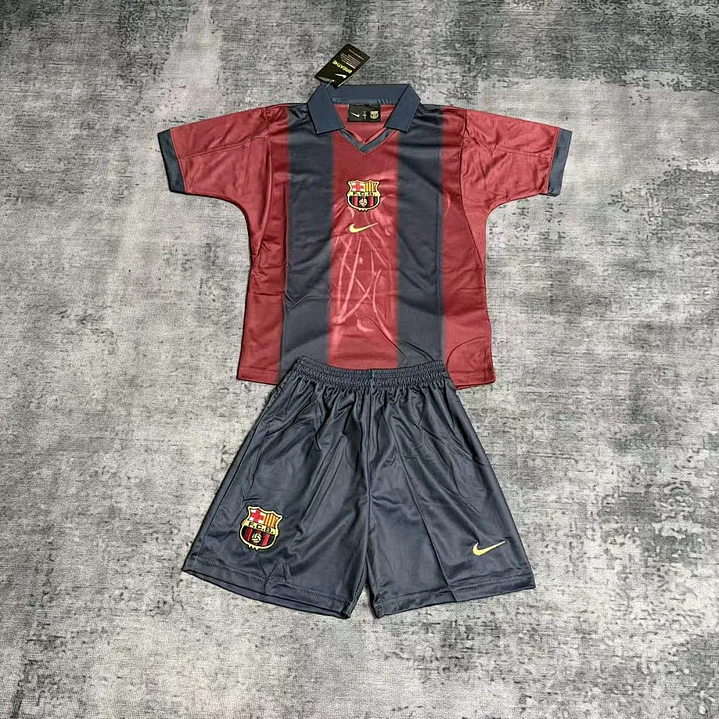 Conjunto Infantil FC Barcelona 25/26 Edición Especial Retro 1
