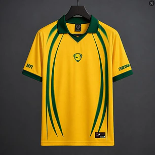 CAMISA SELEÇÃO BRASILEIRA 26/27 - Travis Scott x Brasil - Versão Jogador - Amarela