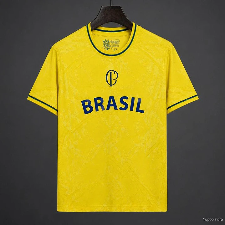 CAMISA SELEÇÃO BRASILEIRA 26/27 - Brasil x Corinthians - Versão Jogador - Amarela 1