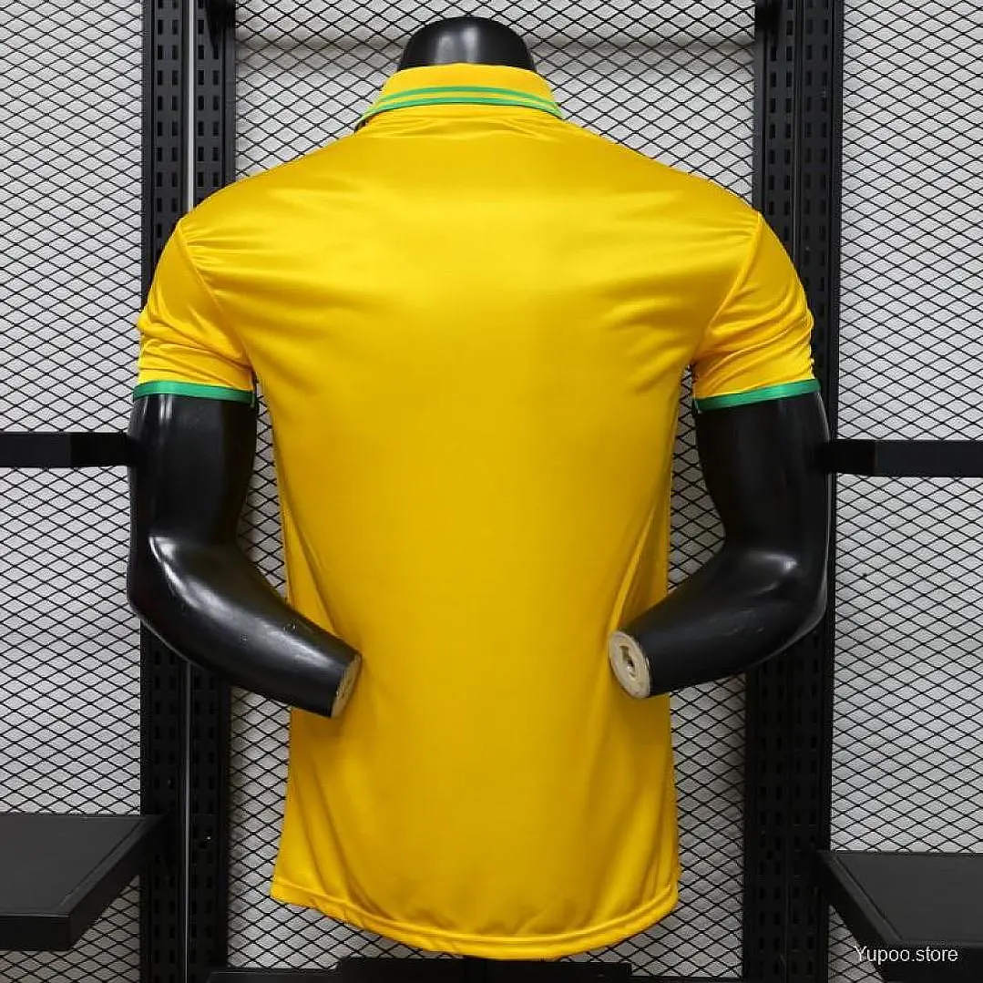 CAMISA SELEÇÃO BRASILEIRA 26/27 - Jordan Brand - Versão Jogador - Amarela 3