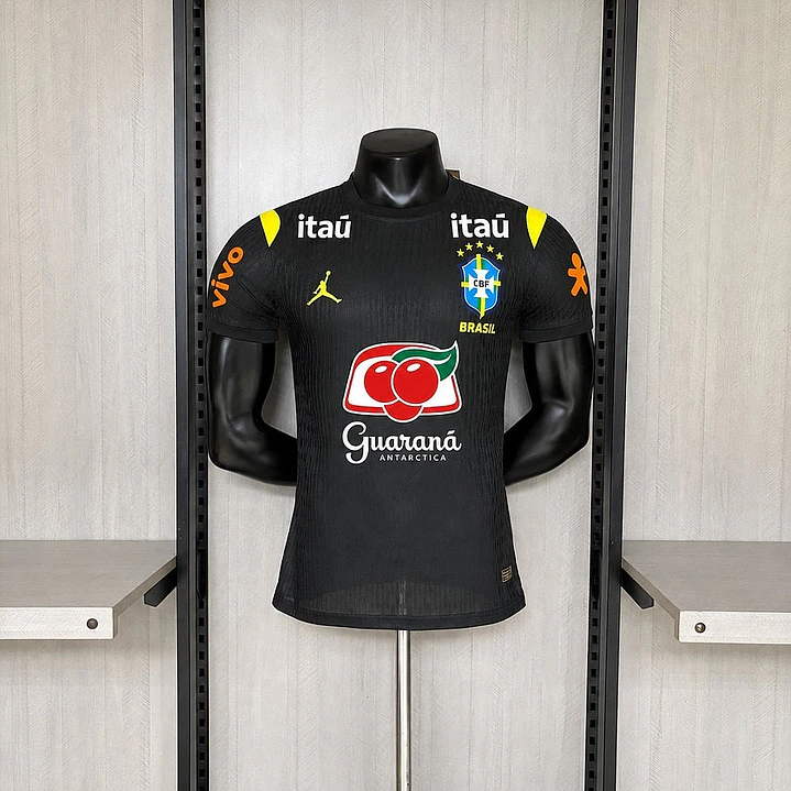 CAMISA SELEÇÃO BRASILEIRA 26/27 - Versão Jogador - Preta 2