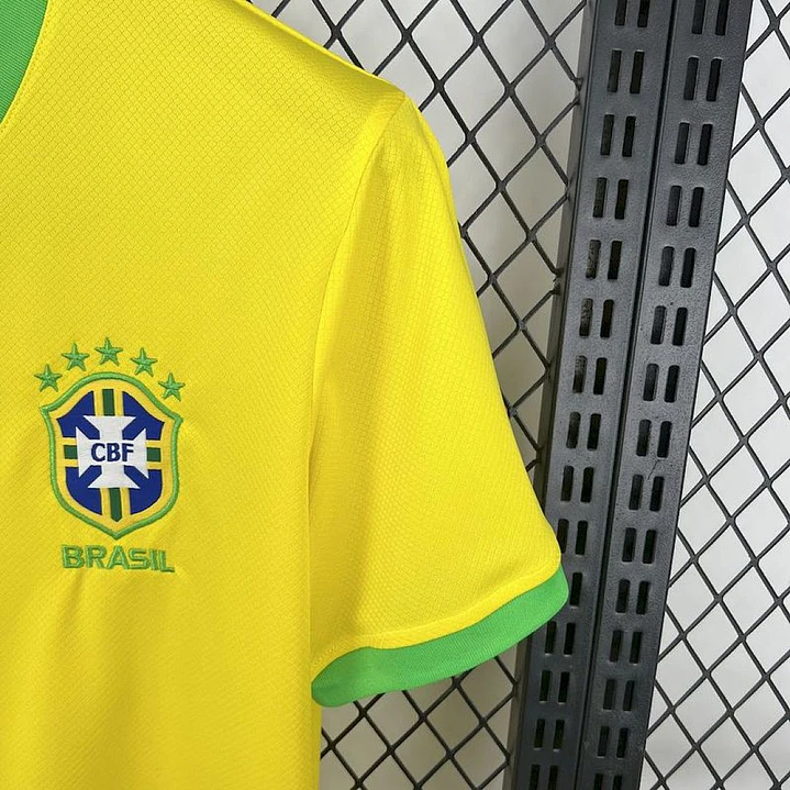 CAMISA SELEÇÃO BRASILEIRA 25/26 - Jordan Brand - Versão Jogador - Amarela 3