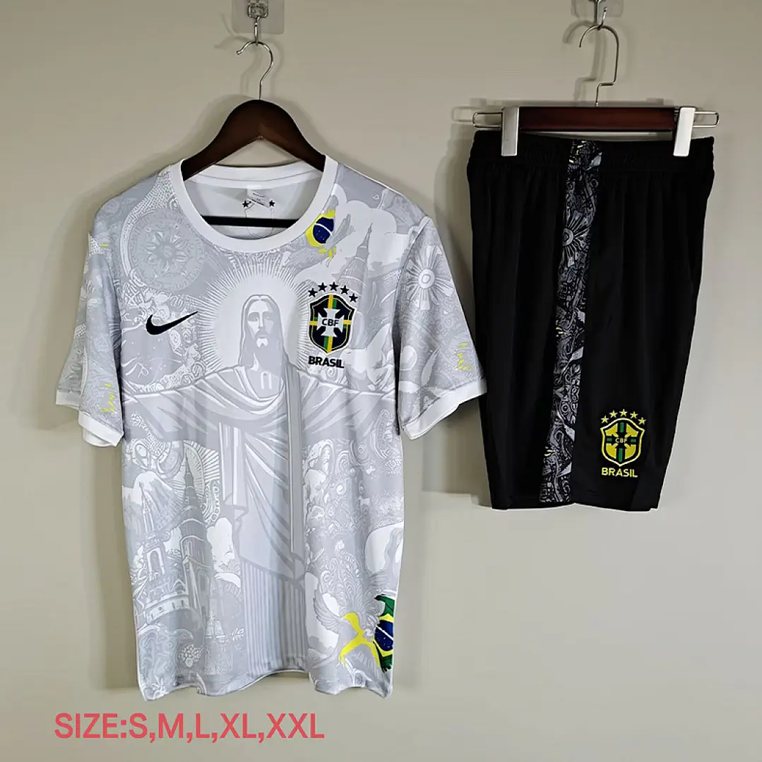 CONJUNTO SELEÇÃO BRASILEIRA 25/26 - Cristo Redentor - Conjunto - Branca 2