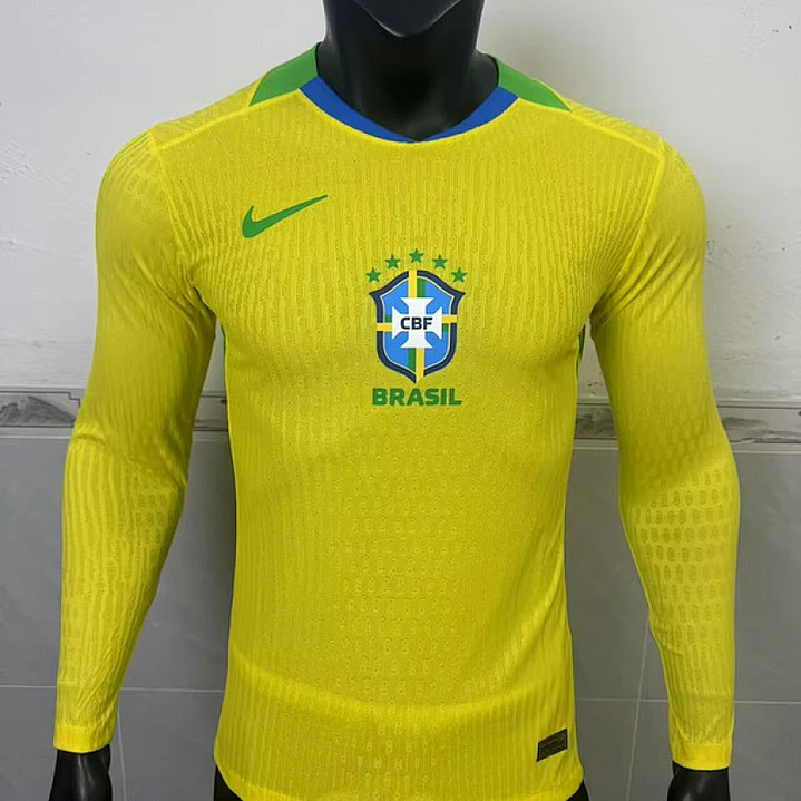 CAMISA SELEÇÃO BRASILEIRA 25/26 - Manga Longa - Versão Jogador 1