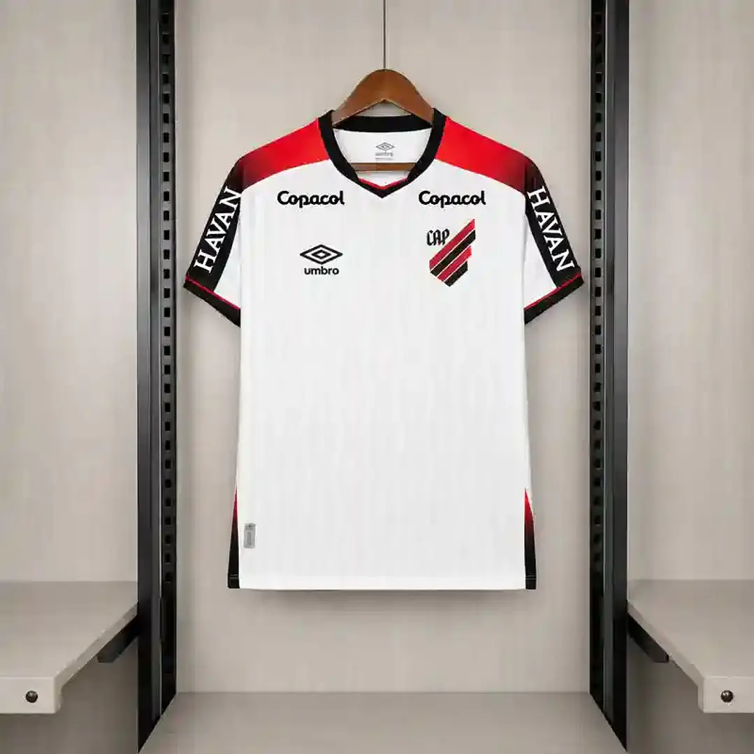 CAMISA ATHLETICO PARANAENSE 26/27 FORA - Branca Todos os Patrocínios 1