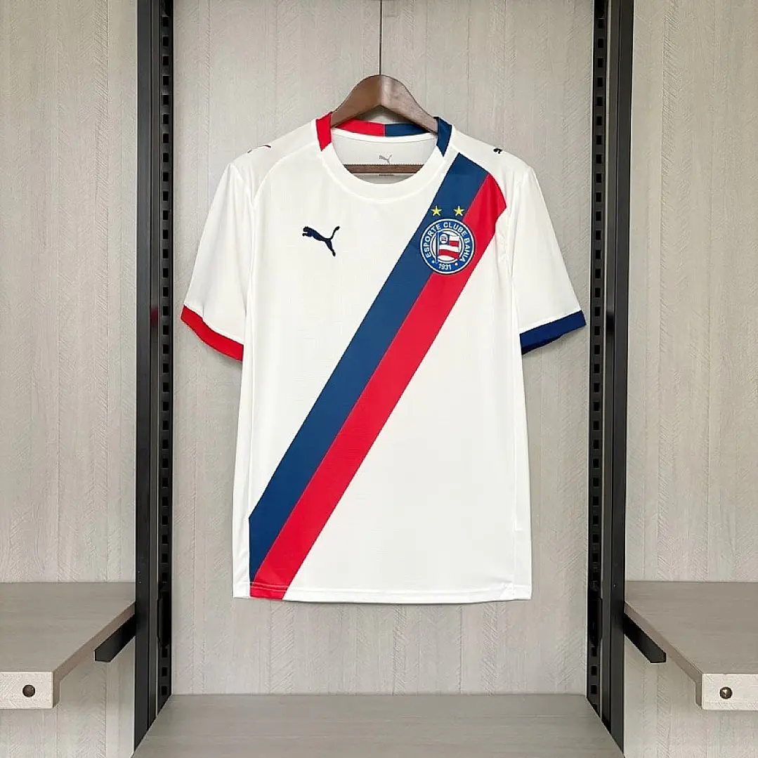 CAMISA BAHIA 26/27 CASA - Branca Tricolor 1