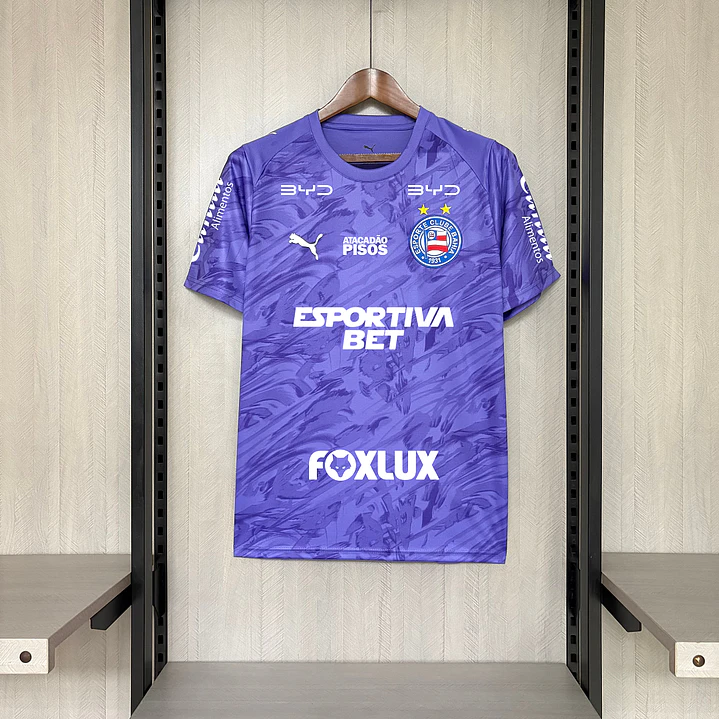 CAMISA BAHIA 26/27 GOLEIRO - Roxa Todos os Patrocínios 1