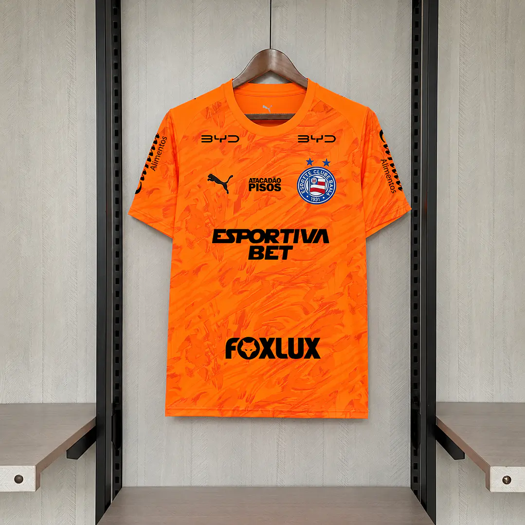 CAMISA BAHIA 26/27 GOLEIRO - Laranja Todos os Patrocínios 1