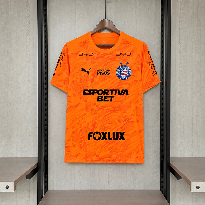 CAMISA BAHIA 26/27 GOLEIRO - Laranja Todos os Patrocínios 1