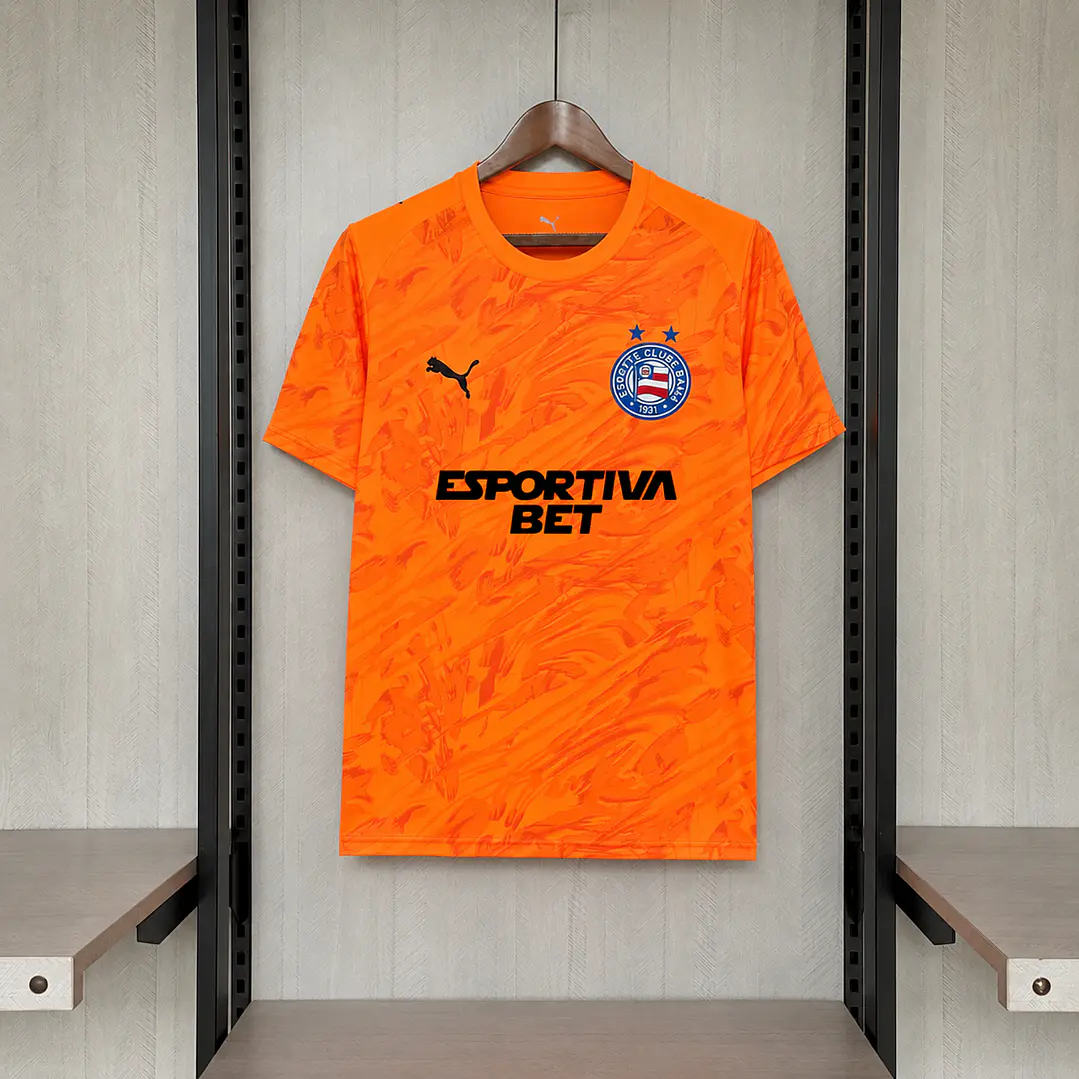 CAMISA BAHIA 26/27 GOLEIRO - Laranja Todos os Patrocínios 3