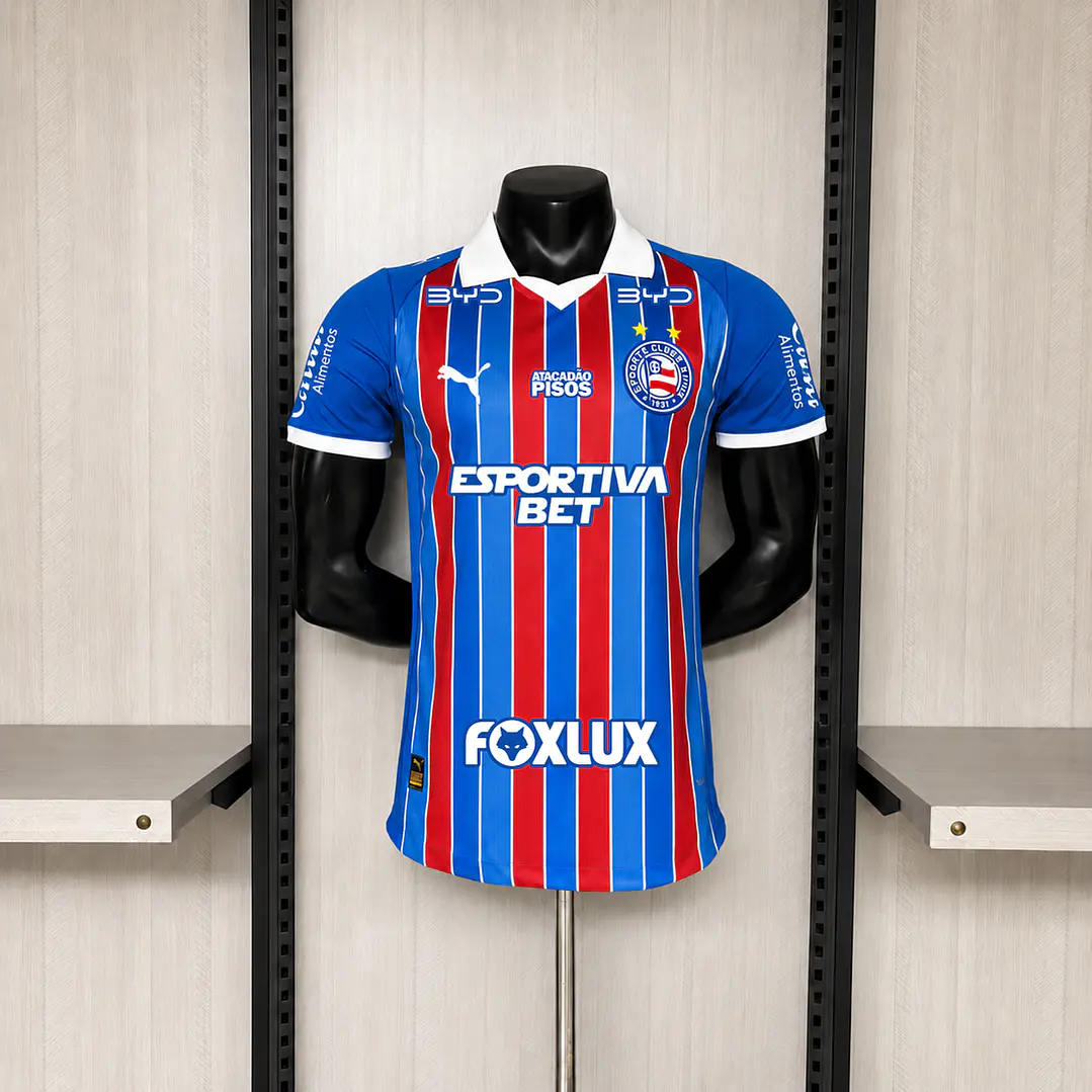 CAMISA BAHIA 26/27 FORA - Versão Jogador Slim Fit - Todos os Patrocínios 1