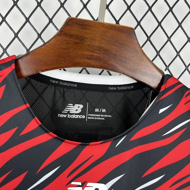 CAMISA SÃO PAULO 26/27 PRÉ-JOGO - Preta e Vermelha 5