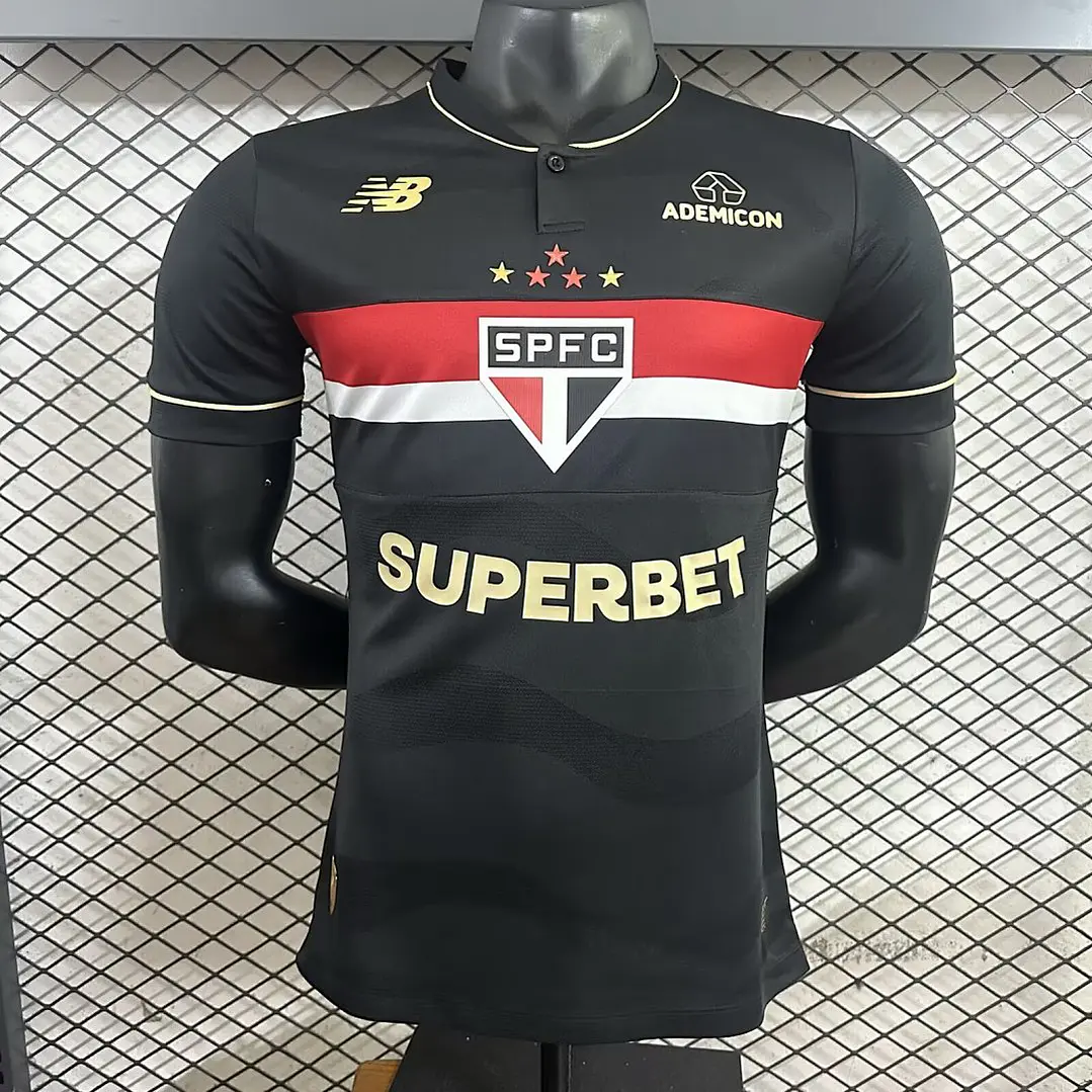 CAMISA SÃO PAULO 25/26 TERCEIRA - Versão Jogador Slim Fit - Todos os Patrocínios 1