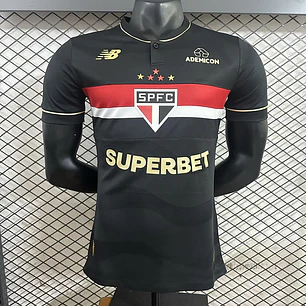 CAMISA SÃO PAULO 25/26 TERCEIRA - Versão Jogador Slim Fit - Todos os Patrocínios