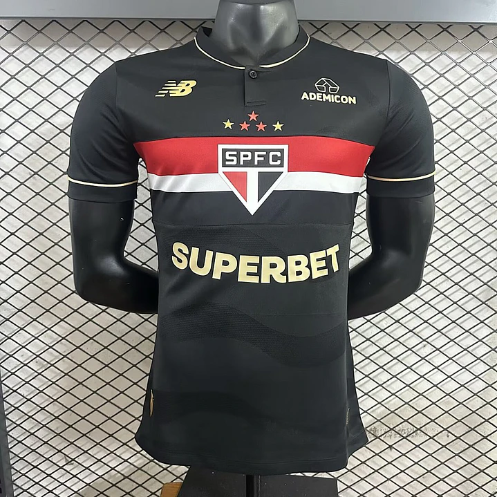 CAMISA SÃO PAULO 25/26 TERCEIRA - Versão Jogador Slim Fit - Todos os Patrocínios 1