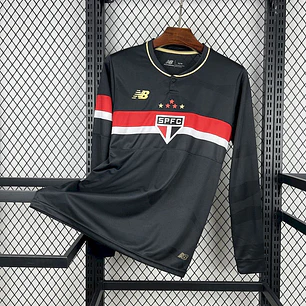 CAMISA SÃO PAULO 25/26 TERCEIRA MANGA LONGA - Preta