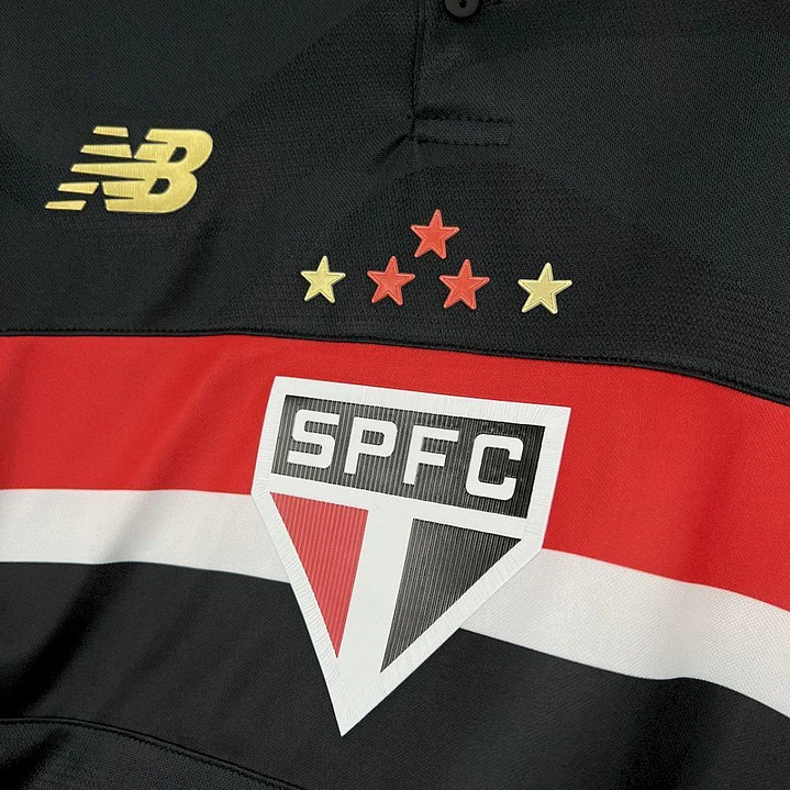 CAMISA SÃO PAULO 25/26 TERCEIRA MANGA LONGA - Preta 4
