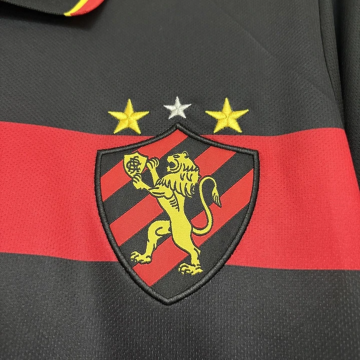 CAMISA SPORT RECIFE 26/27 CASA - Rubro-Negra Listrada 3