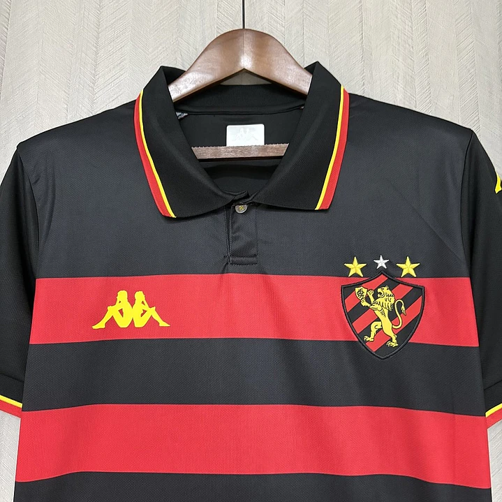 CAMISA SPORT RECIFE 26/27 CASA - Rubro-Negra Listrada 4