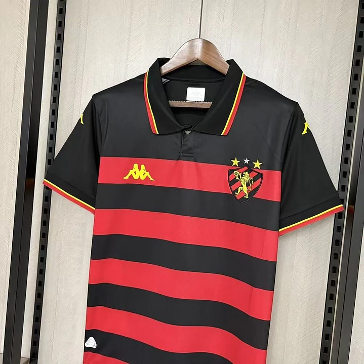 CAMISA SPORT RECIFE 26/27 CASA - Rubro-Negra Listrada 5