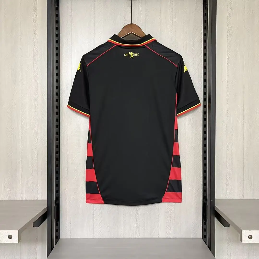 CAMISA SPORT RECIFE 26/27 CASA - Rubro-Negra Listrada 10