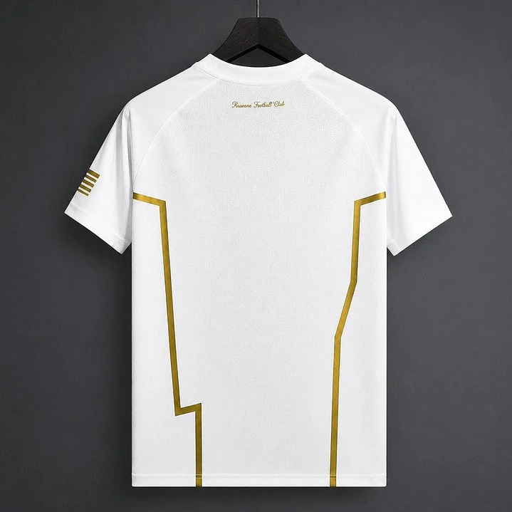 CAMISA RAVENNA FC 26/27 EDIÇÃO ESPECIAL RONALDINHO 10 - Branca e Dourada 2