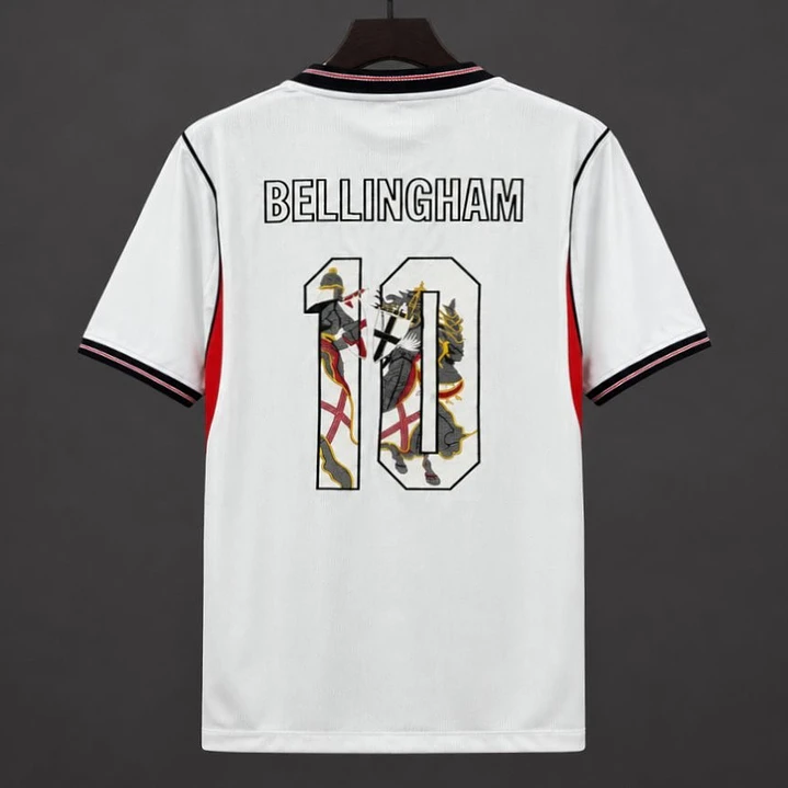 CAMISA INGLATERRA 2026 CASA - Branca - BELLINGHAM 10 (Nome e Número Inclusos) 2