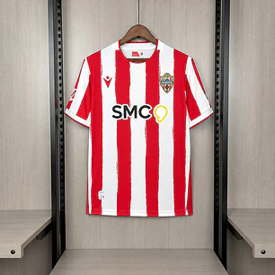 CAMISA ALMERÍA 26/27 CASA - Vermelha e Branca Listrada